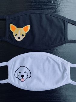 Cute animals face mask 2 set $8