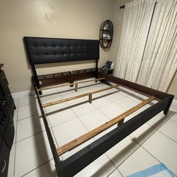 Free King Bed Frame With Headboard 