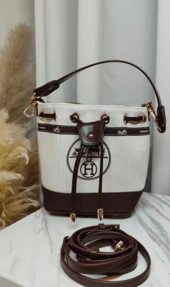 🔥New Dust Bag Transformation Bucket Bag Handmade Handmade Double Shoulder Strap Crossbody Tote Shoulder Bag