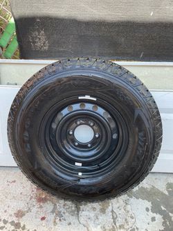 Goodyear Wrangler Tire on Steel Rim