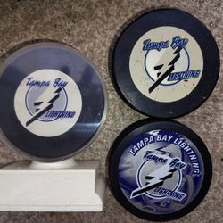 Tampa Bay Lightning Hockey Pucks 