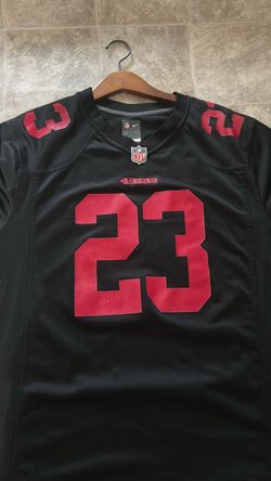49ers Christian McCaffrey with stitch signature