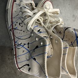 Converse Paint Splatter (like new) $25 Sz 8