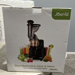Joerid slow masticating juicer and maker