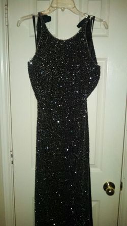 Black sequin dress