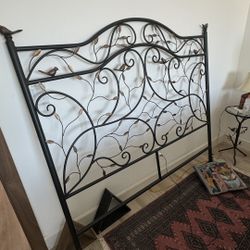 Queen Headboard And Queen Spring Box 
