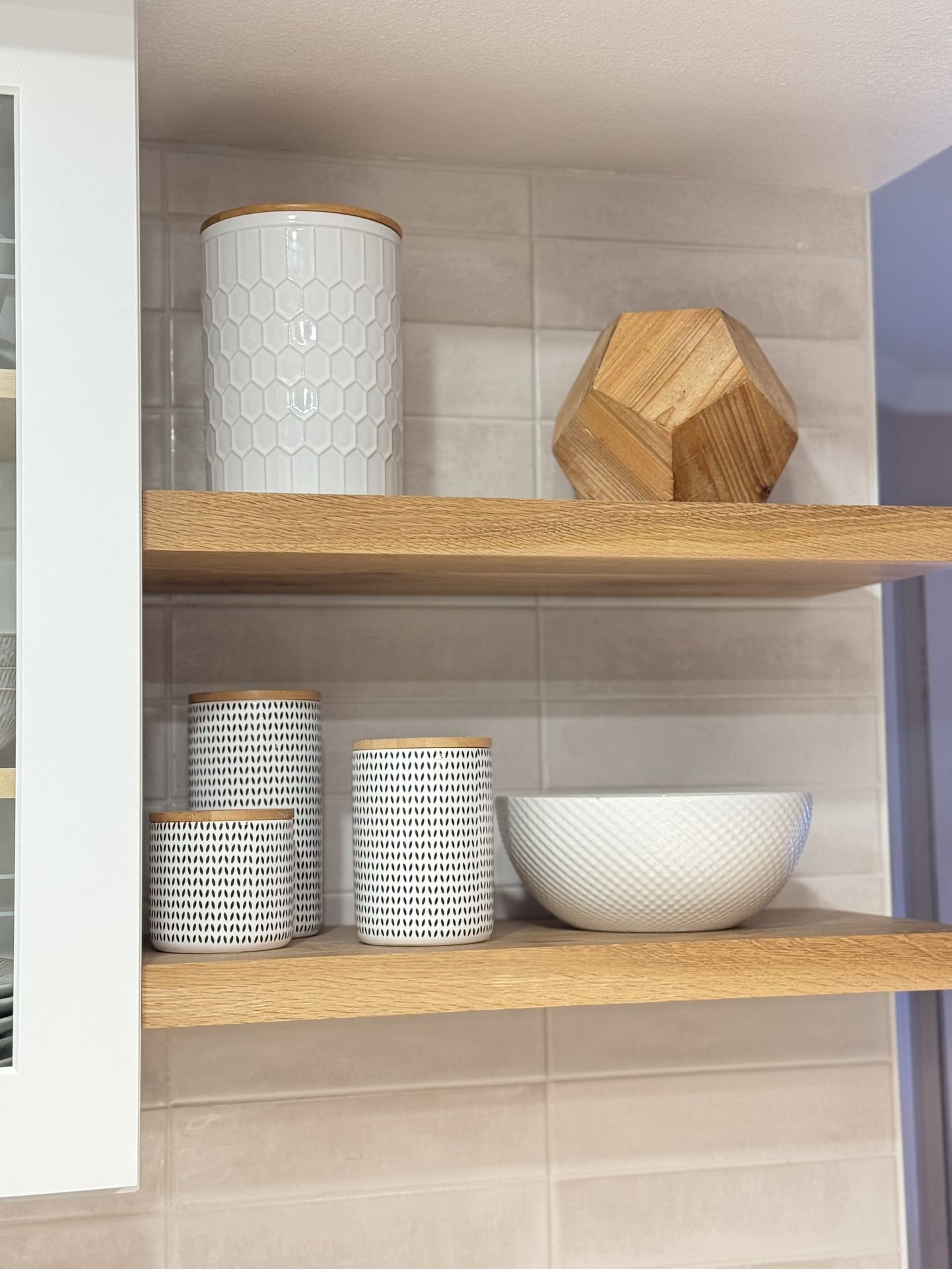 Heavy Duty Solid White Oak Floating Shelf With Metal Bracket