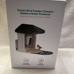 Smart Bird Feeder with Camera With AI Identify Birds Species Solar Powered