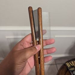 Wooden Pet Brush Set, $5, New 