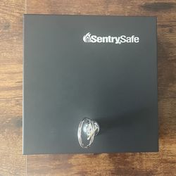Sentry Safe Cash Box, Steel, Key Lock, Black
