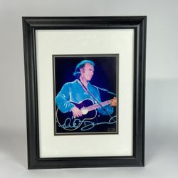 Neil Diamond Autographed 8x10 Concert Photo, Framed, Old Pro Gallery COA
