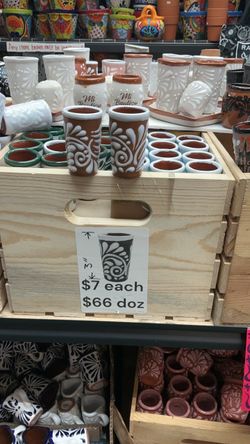 talavera shot glass $7 each $66 doz