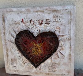 Heart love painting