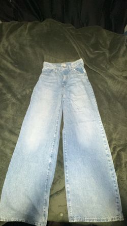 Light Wash Wide Leg High-Rise Jeans size 26