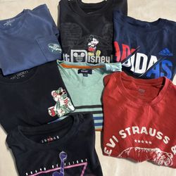 Kids lot 7 Tee shirts Brand name size 11-13 years 