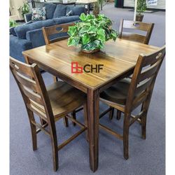 5 Pc Counter Height Dining Table Set