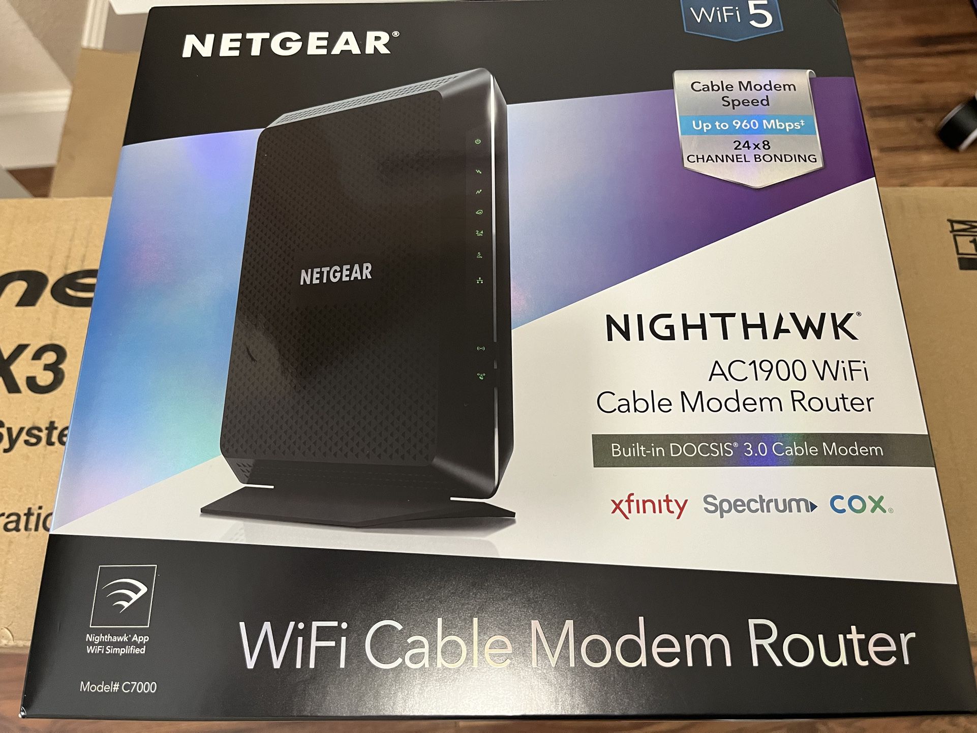 Netgear Nighthawk AC1900 Modem, WiFi Router Combo 