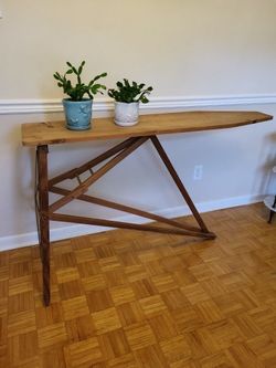 Vtg. Wooden Ironing Board