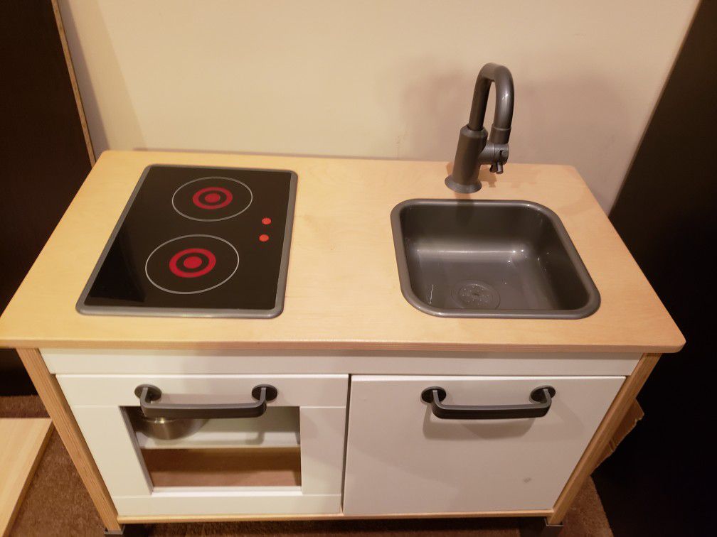 Ikea Kitchen Set with pots and pans