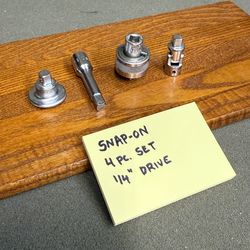 (4 piece) SNAP-ON 1/4” DRIVE ASSORTED SOCKET ADAPTERS