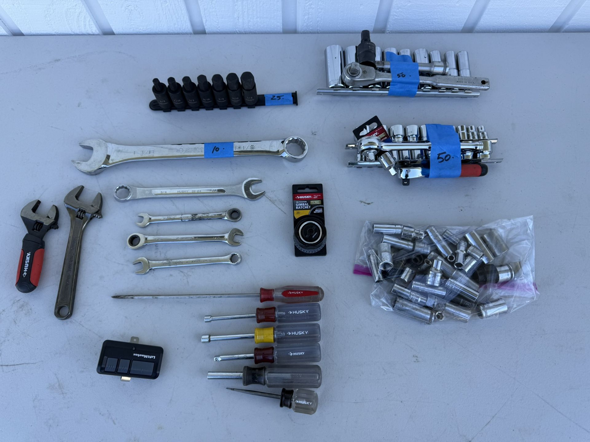 Large Husky Hand Tool Bundle 100+ Pieces 
