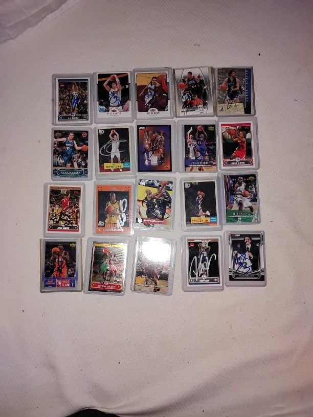 Signed Basketball Cards