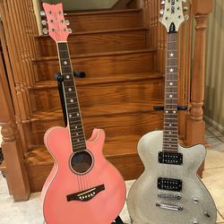 Daisy Rock Les Paul and Daisy Rock Acoustic Guitars