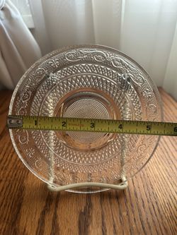 Vintage Dessert Glass Plates 