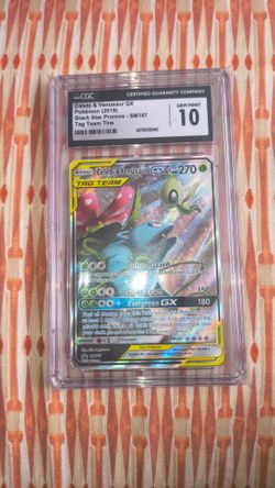 Celebi and Venusaur GX tag team promo SM167 CGC gem mint 10