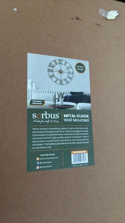 Metal clock wall mount