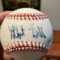 Albert Belle signed baseball