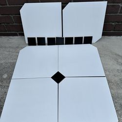 White And Black Ceramic Tile 