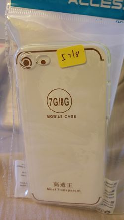 Iphone 7/8 Clear Rubber case