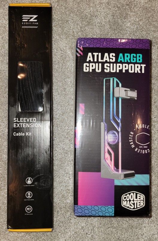 Cooler Master GPU ARGB stand & 12VHPWR 16AWG PSU Cable extension kit