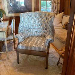 RH  deconstructed Wing Back Chair
