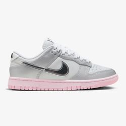 Nike Dunk Low LX Metallic Silver Pink Foam (Women's 9)