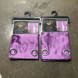 Golden Original Rust Alexandra Faux Silk Window Panel W/8 Grommets54 X84