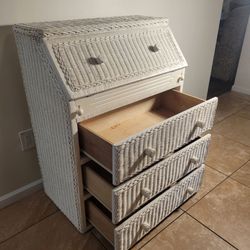 Vintage wicker chest