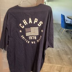 Chaps united We Stand 1978  TShirt size 2XL  Navy $8 NEW 