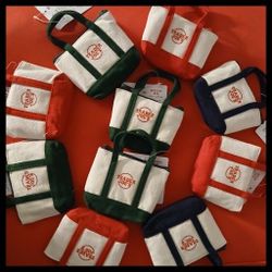 Trader Joe's Mini Tote Bags With Zipper 