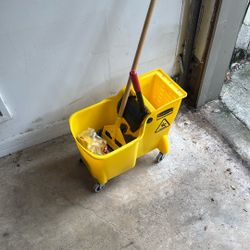 Mop Bucket and mop