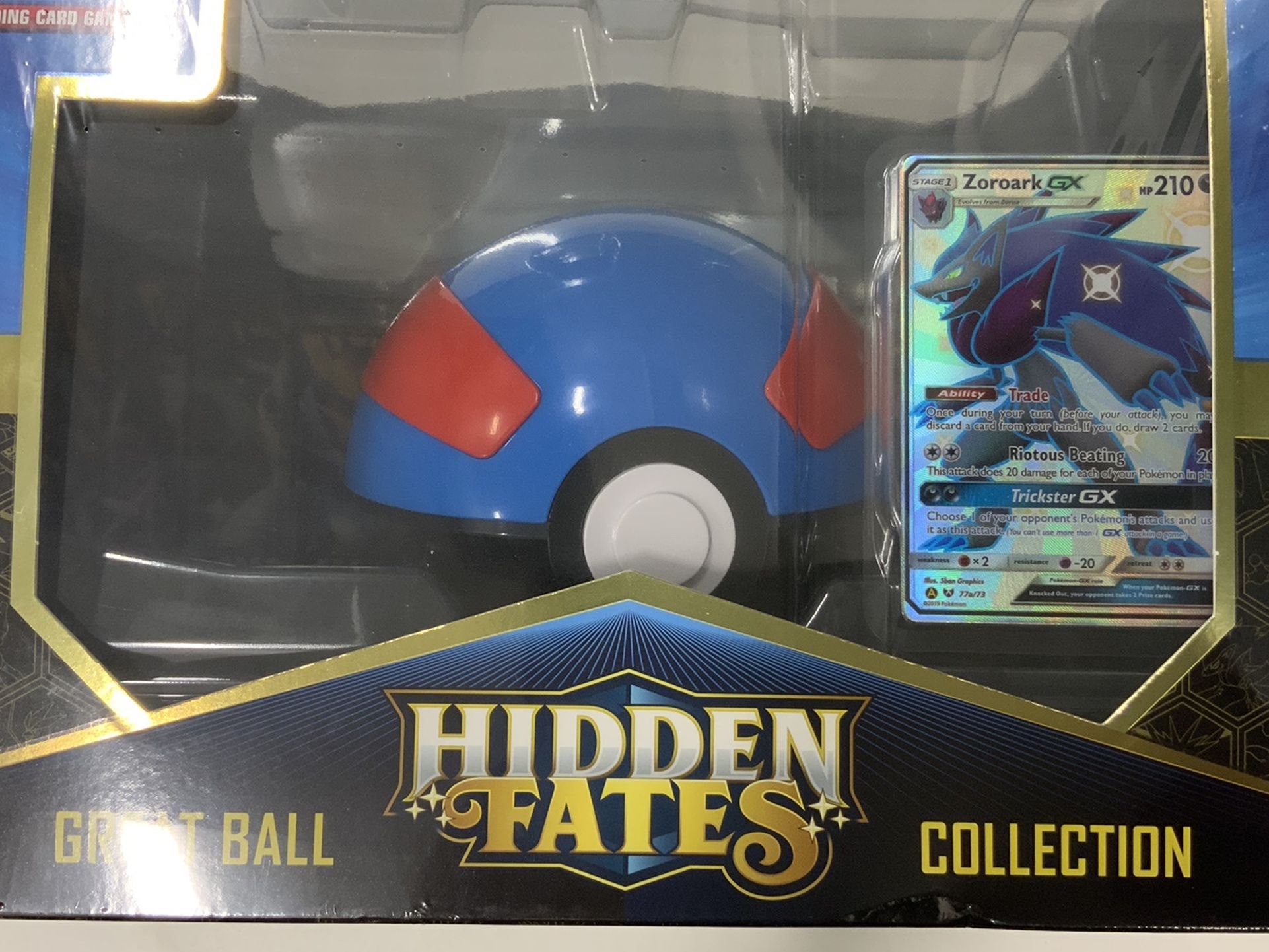 Hidden Fates Great Ball Collection Box - Siny Zoroark GX