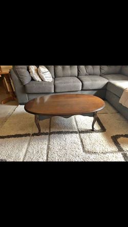 Vintage solid wood coffee table