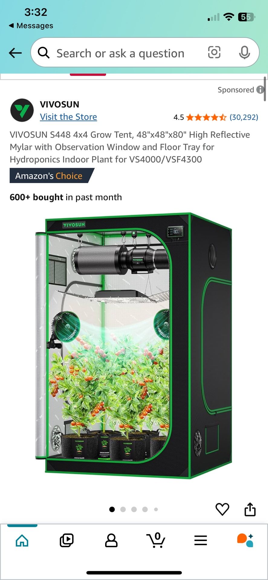 4x4 Indoor Outdoor Grow Tent
