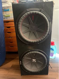 2 12” kicker compR, amp and epicenter