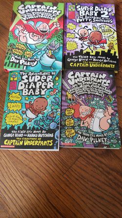 Captain Underpants and the Terrifying Return of Tippy Tinkle Trousers & the  adventures of super diaper baby for Sale in Bellevue, WA - OfferUp