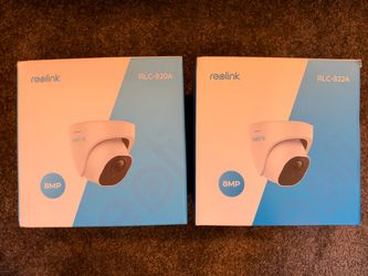 Reolink 2x Security Cameras 8MP Ethernet POE