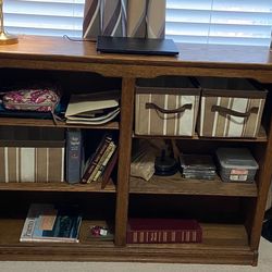Solid wood bookcase