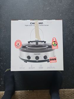 Triple slow cooker