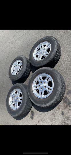 4 — 235/70r16 5x5 5x127 Stock Jeep Grand Cherokee Wrangler Wheels Rims Tires!!!!!!!!!!
